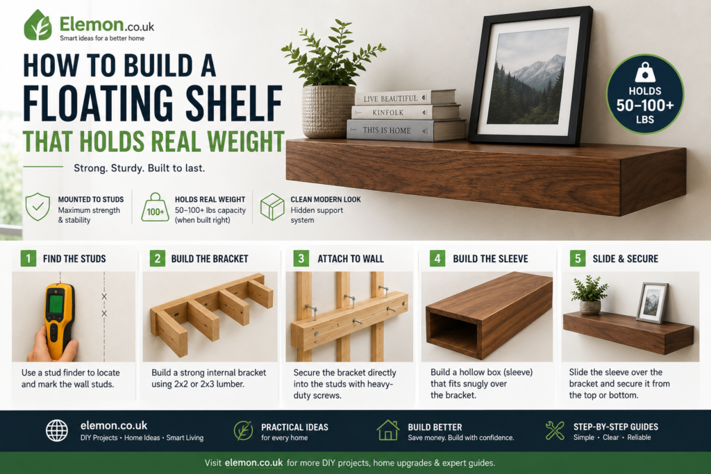 How to Build a Floating Shelf That Holds Real Weight