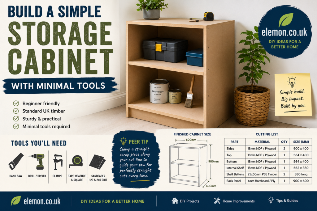 How to Build a Practical Storage Cabinet with Basic DIY Tools