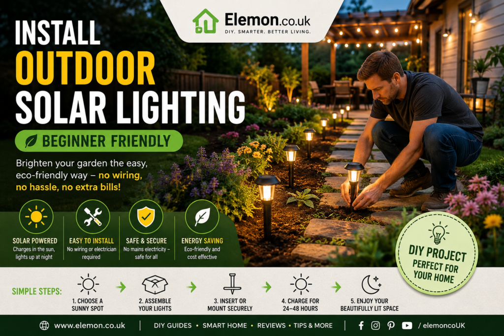 Install Outdoor Solar Lighting (Beginner Friendly)