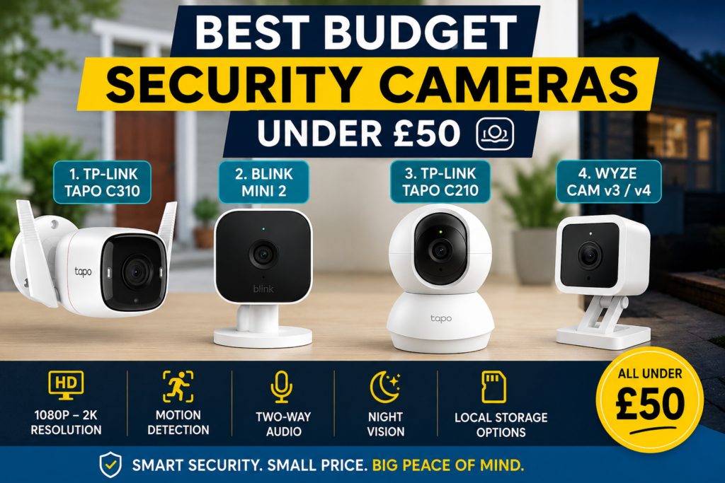 4 Best Budget Security Cameras Under £50 in the UK (2026 Smart Home Guide)