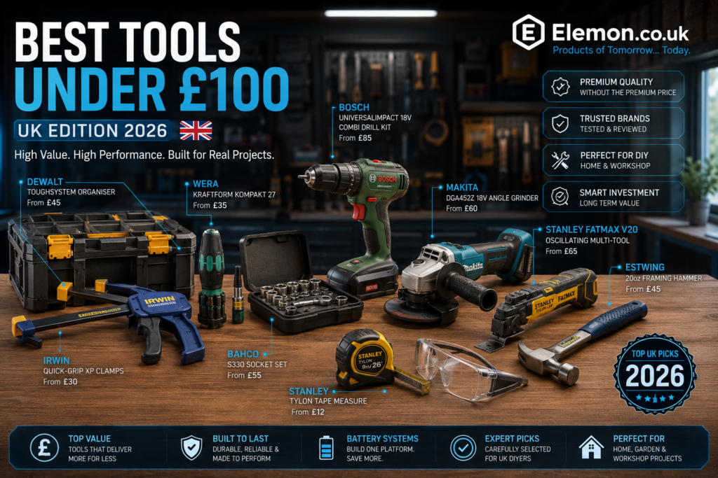 15 Best Tools Under £100 in the UK (2026) – Affordable DIY & Workshop Essentials