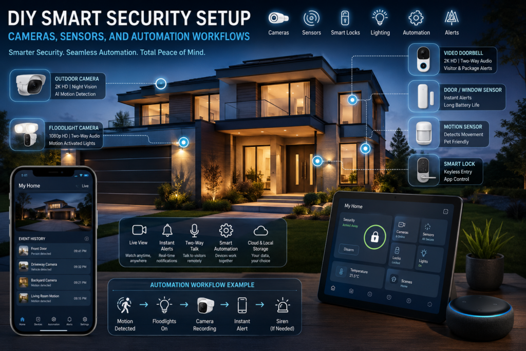 DIY Smart Security Setup: Cameras, Sensors & Automation (UK) 2026